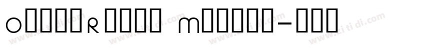 OilofReuab Medium字体转换
